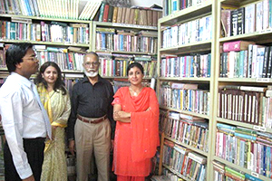 VC of East West University, Dr. Md. Sharif with Dr. M Helal in the Campus Library (2007)