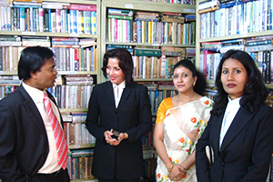 Barrister Tania Amir with Dr. M Helal in the Campus Library (2011)