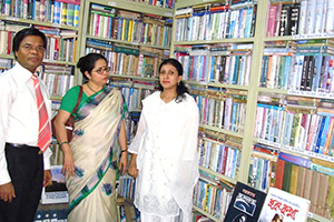 Advisor of Former Caretaker Government Mrs. Rasheda K Chowdhury with Dr. M Helal in the Campus Library (2011)