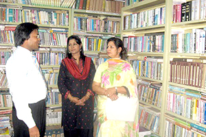 Founder of Bangladesh Women Entrepreneurs Associate, Nasrin Awal Mintu and Founder of Persona, Kanij Almas Khan with Dr. M Helal in the Campus Library (2008)