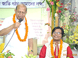 President of Diabetic Association of Bangladesh, Professor AK Azad Khan, inaugurated Free Computer Training (Batch 144) as Chief Guest; Dr. M Helal is presiding over. (2018)